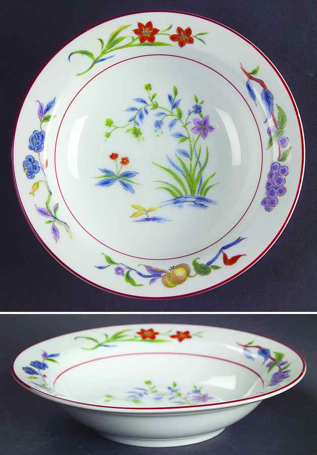 Queen's Garden Rim Fruit/Dessert (Sauce) Bowl by Sango-1