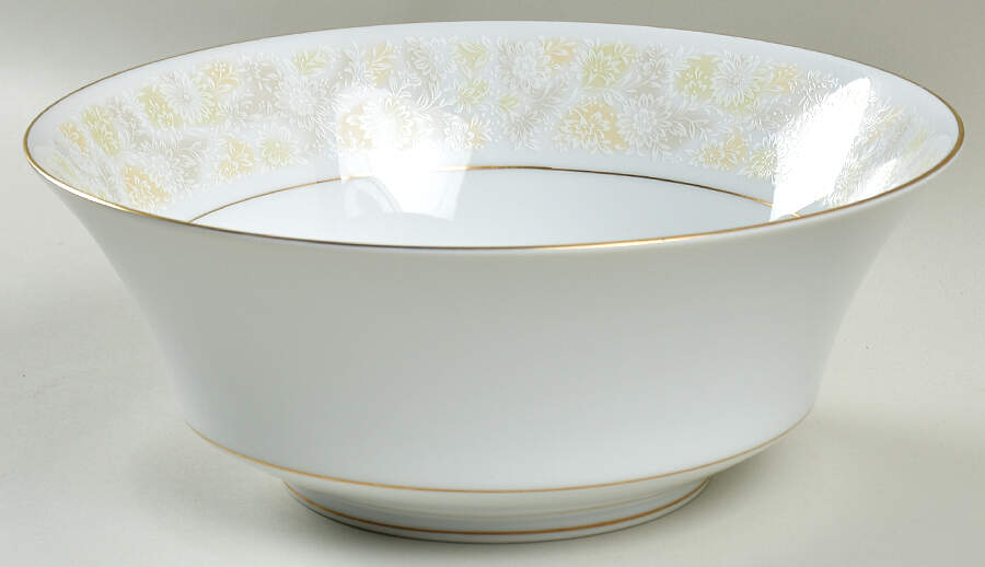 Rainsong 9" Round Vegetable Bowl by Sango-1