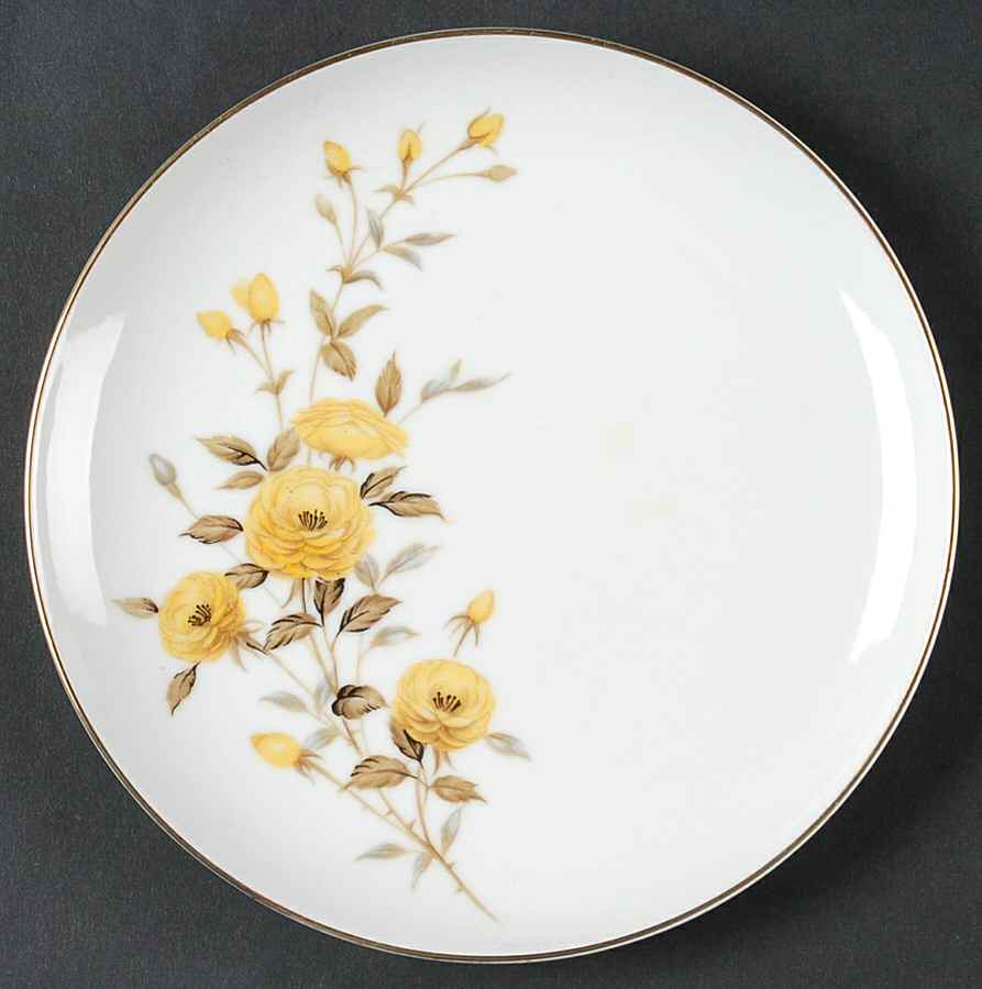Rambler Rose Bread & Butter Plate by Sango-1