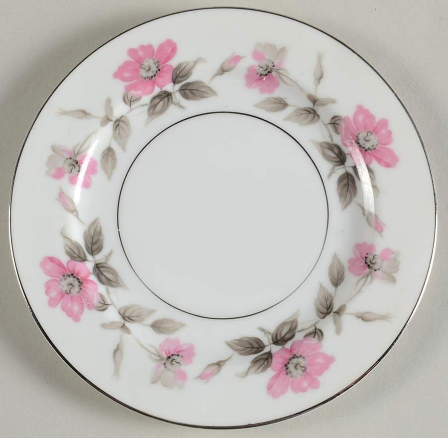 Rambler Rose Bread & Butter Plate by Sango-1