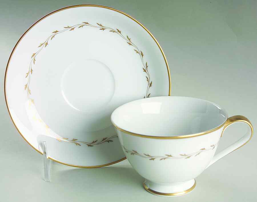 Reception Footed Cup & Saucer Set by Sango-1