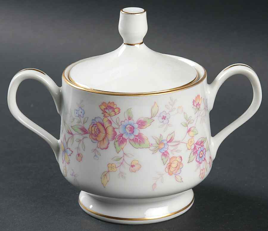 Regency Sugar Bowl & Lid by Four Crown-1