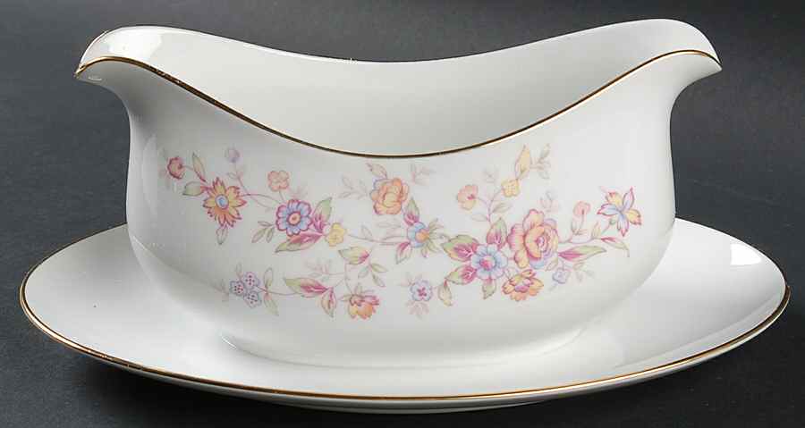 Regency Gravy Boat with Attached Underplate by Four Crown-1