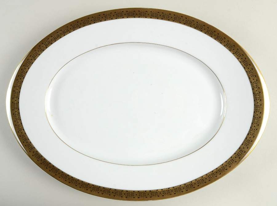 Regency (Imperial Deluxe) 16" Oval Serving Platter by Sango-1