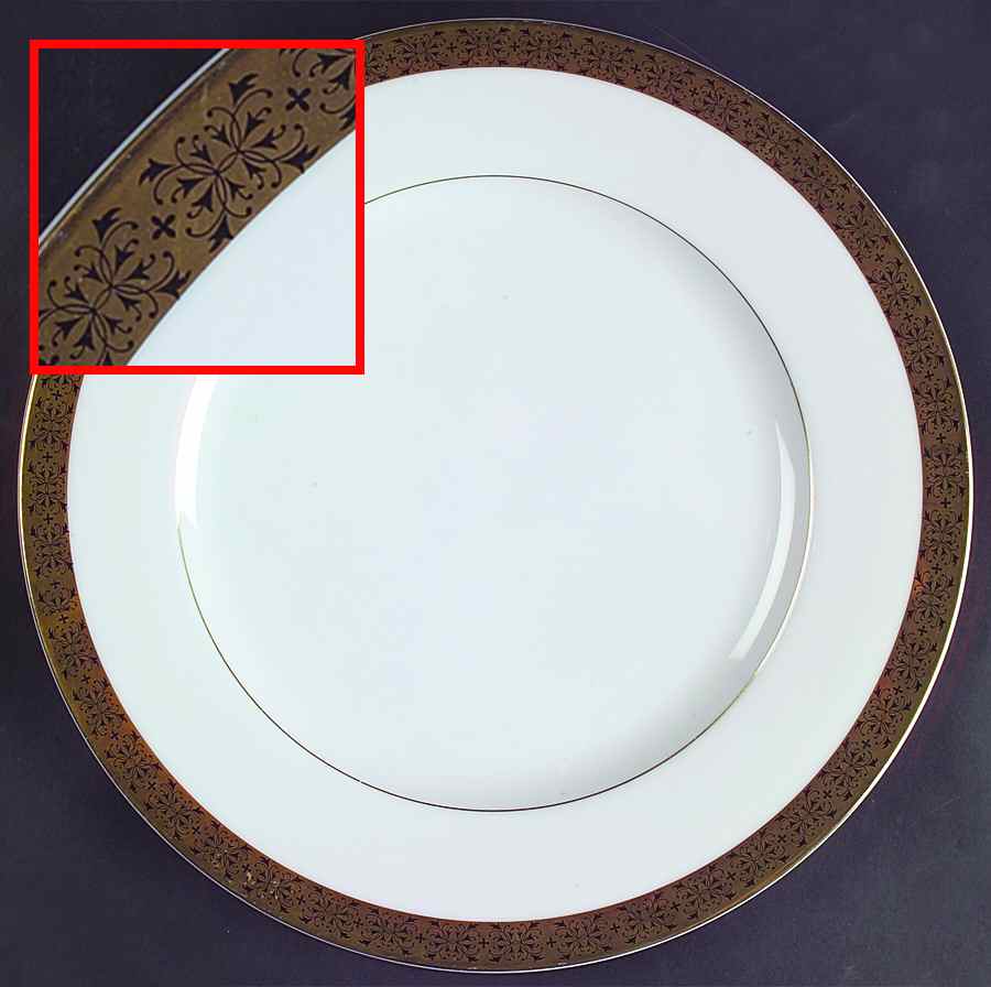 Regency (Imperial Deluxe) Dinner Plate by Sango-1