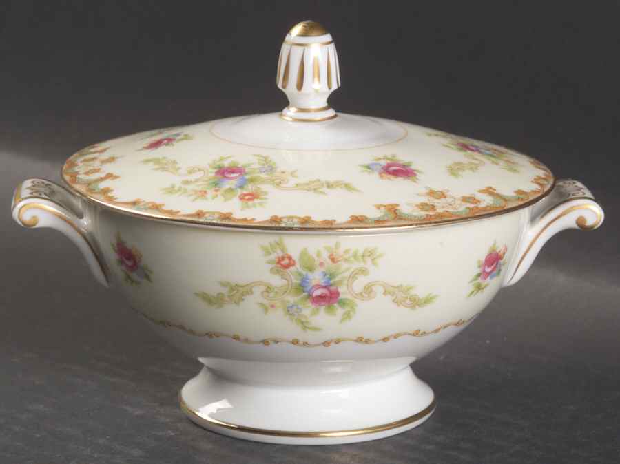 Regal (Gold Trim) Sugar Bowl & Lid by Sango-1