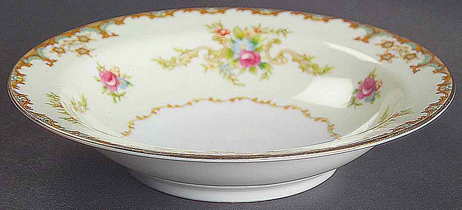 Regal (Gold Trim) Rim Fruit/Dessert (Sauce) Bowl by Sango-1