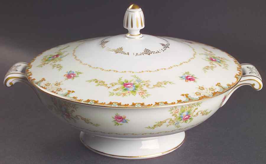Regal (Gold Trim) Round Covered Vegetable by Sango-1