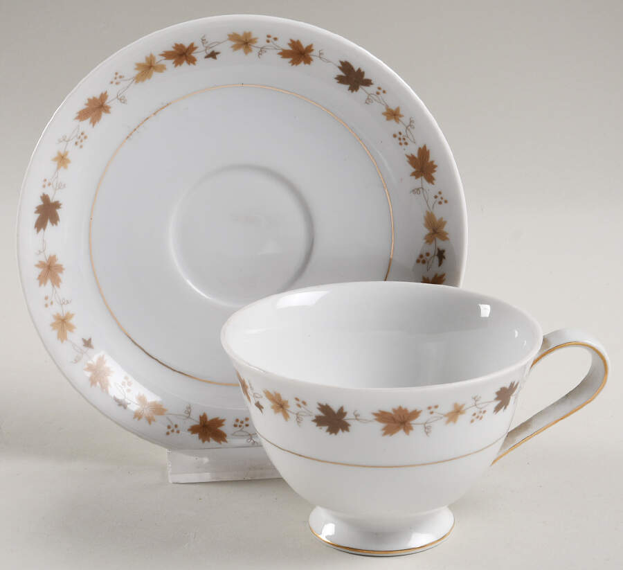 Rene Footed Cup & Saucer Set by Sango-1