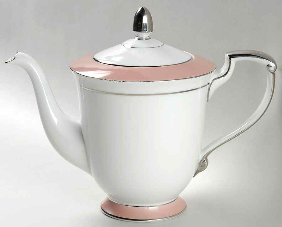 Rhapsody (No #, Pink Band) Teapot & Lid by Sango-1
