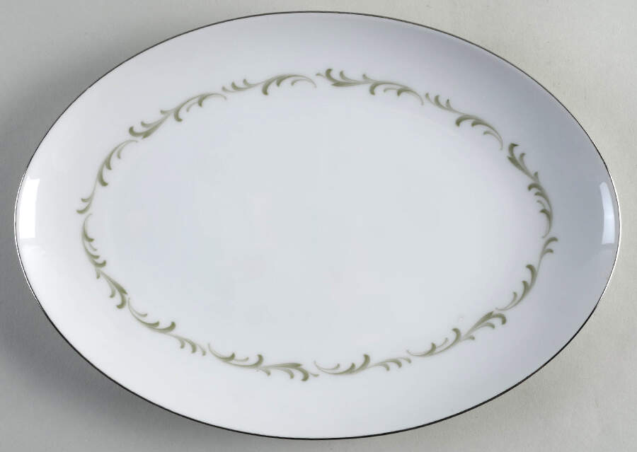 Rhapsody 12" Oval Serving Platter by Sango-1