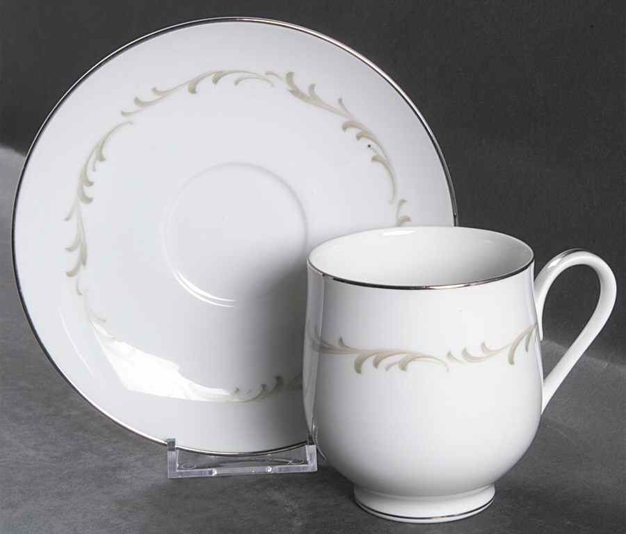 Rhapsody Flat Cup & Saucer Set by Sango-1