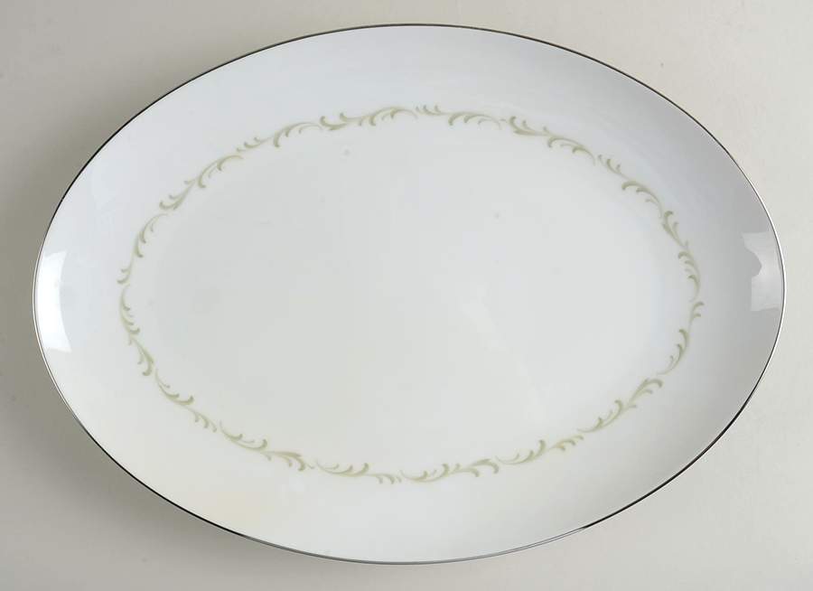 Rhapsody 16" Oval Serving Platter by Sango-1