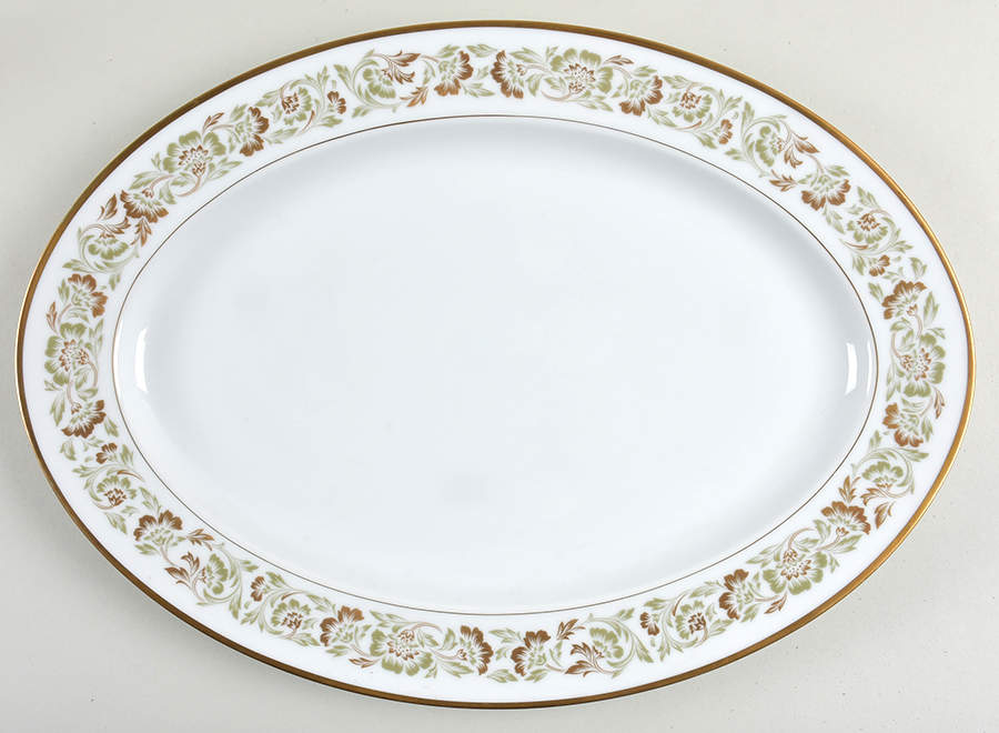 Rheims 16" Oval Serving Platter by Sango-1