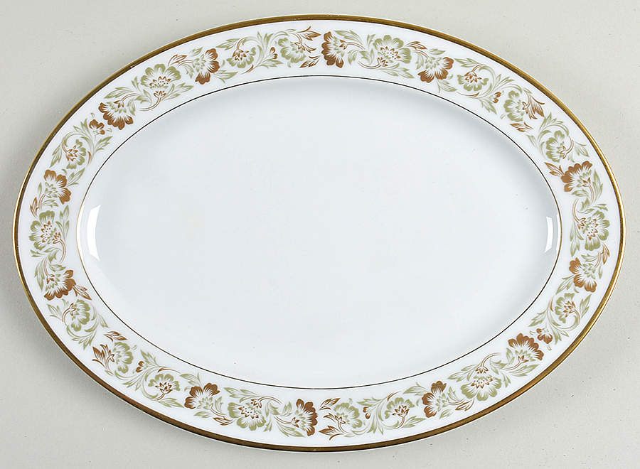 Rheims 12" Oval Serving Platter by Sango-1