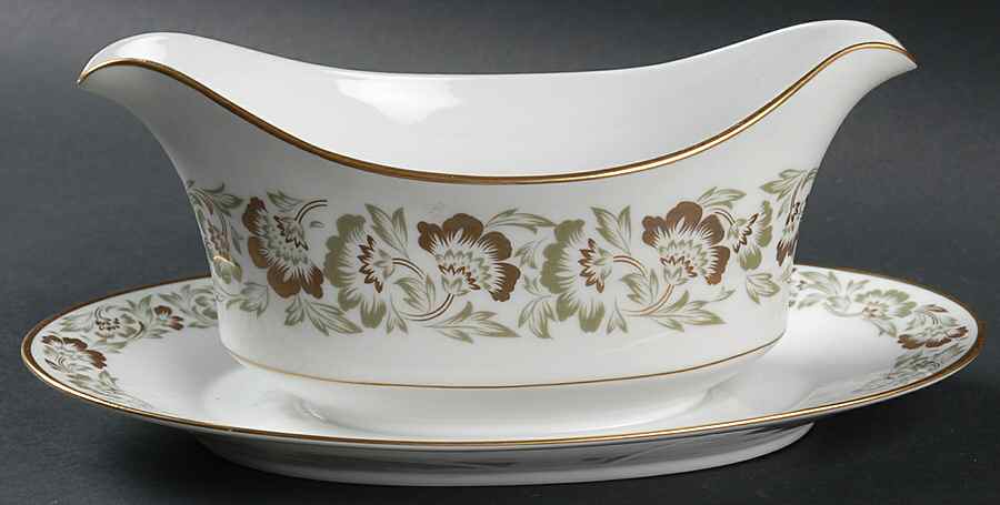 Rheims Gravy Boat with Attached Underplate by Sango-1