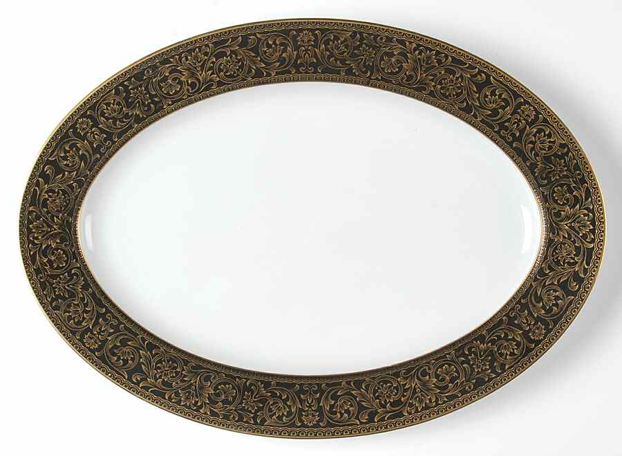 Richelieu 14" Oval Serving Platter by Sango-1