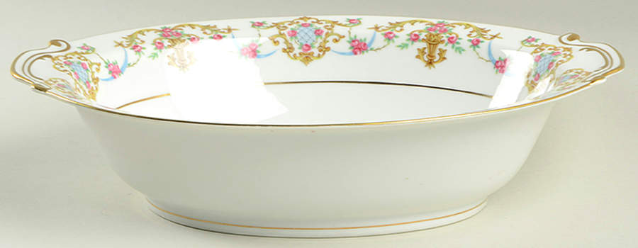 Rococo 11" Oval Vegetable Bowl by Sango-1