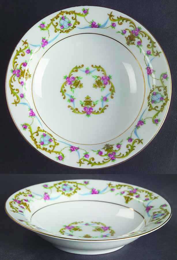 Rococo Rim Fruit/Dessert (Sauce) Bowl by Sango-1
