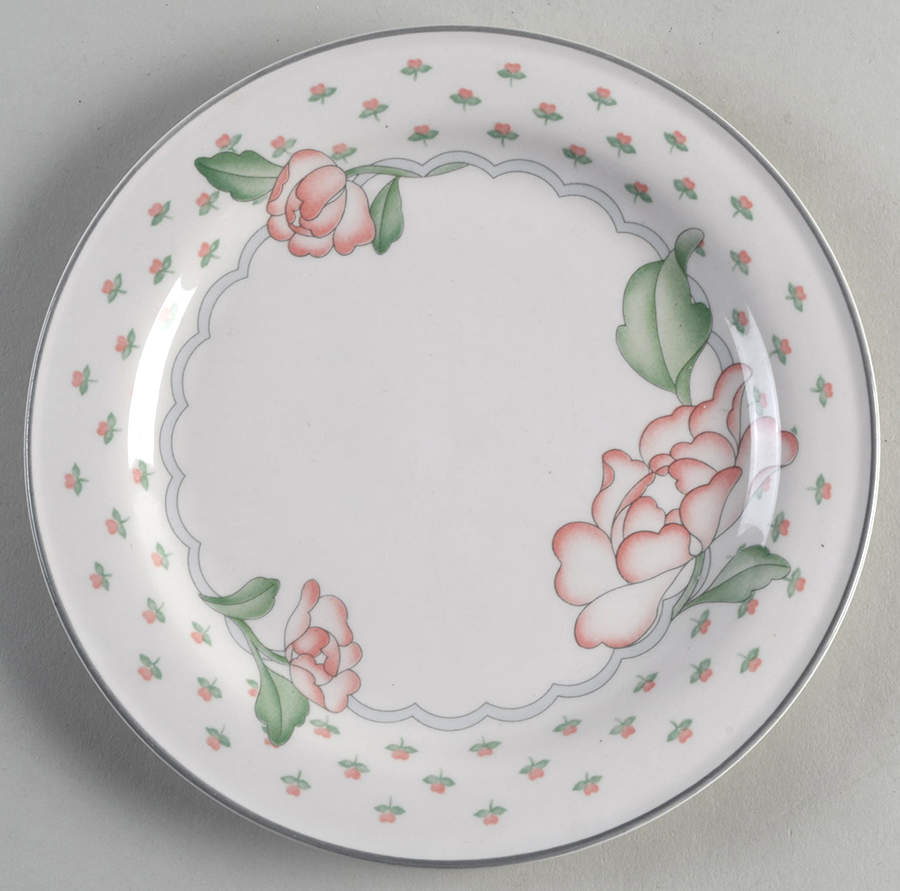 Rose Chintz Salad Plate by Sango-1