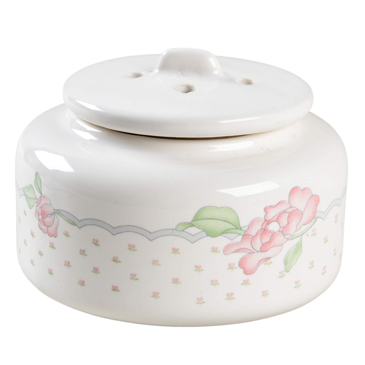 Rose Chintz Potpourri Jar & Lid by Sango-1