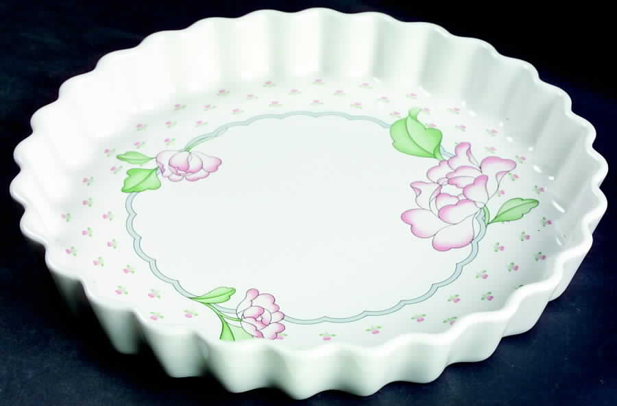 Rose Chintz 10" Quiche by Sango-1