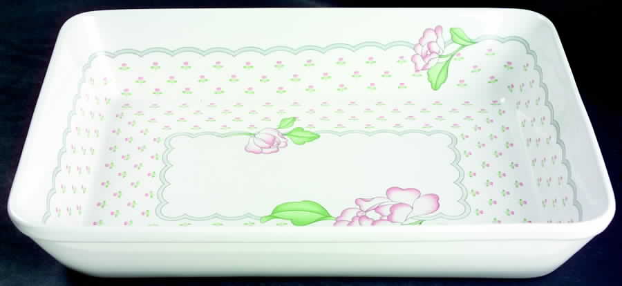 Rose Chintz 12" Rectangular Baker by Sango-1