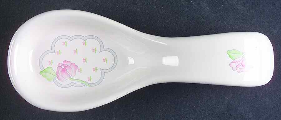 Rose Chintz Spoon Rest/Holder (Holds 1 Spoon) by Sango-1