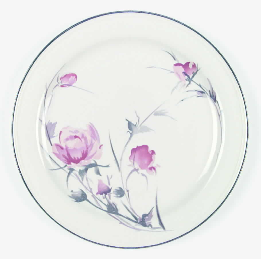 Rose Flair Dinner Plate by Sango-1