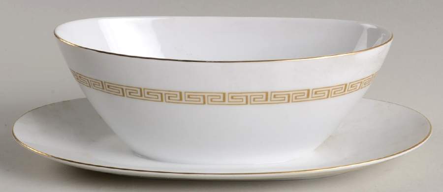Romance (No #) Gravy Boat with Attached Underplate by Sango-1