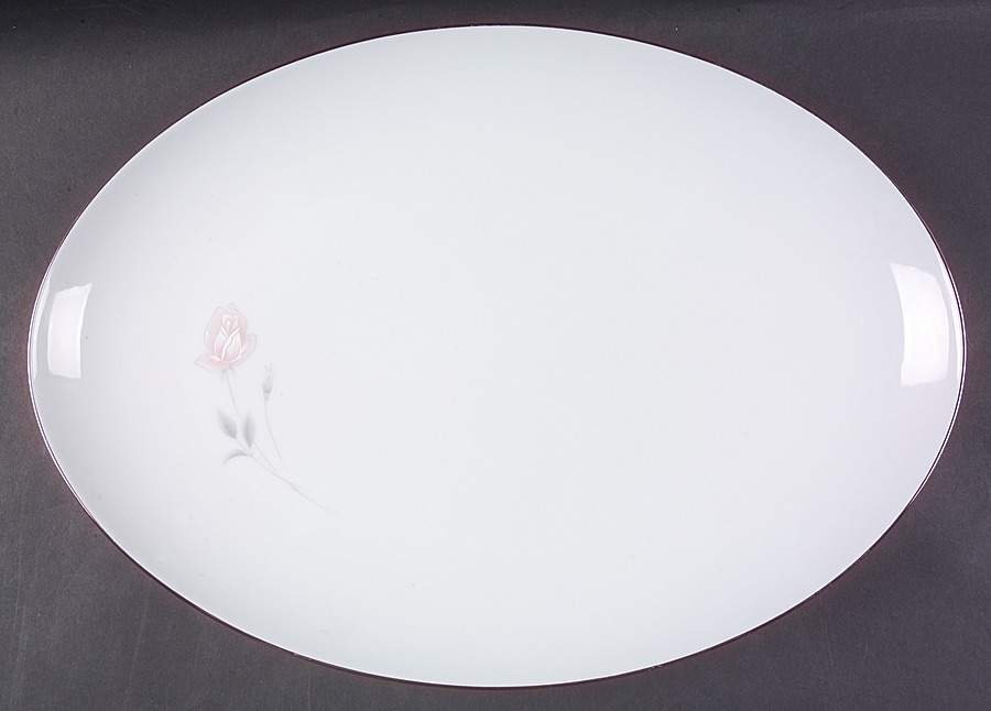 Rosanne 16" Oval Serving Platter by Sango-1