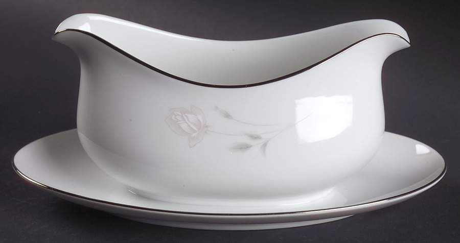 Rosanne Gravy Boat with Attached Underplate by Sango-1