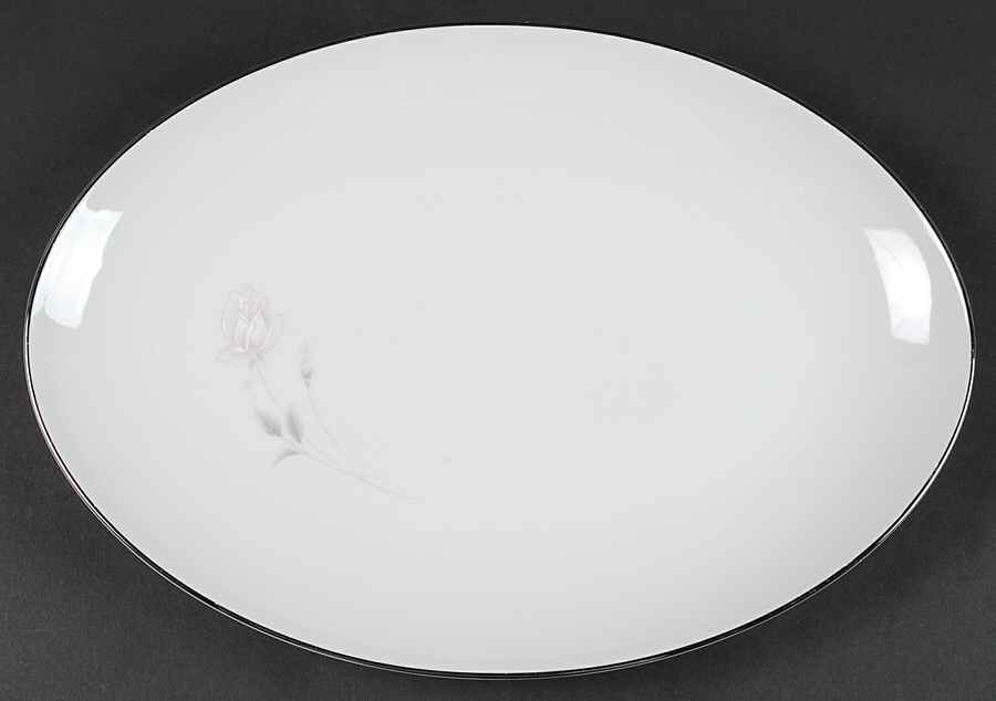 Rosanne 14" Oval Serving Platter by Sango-1