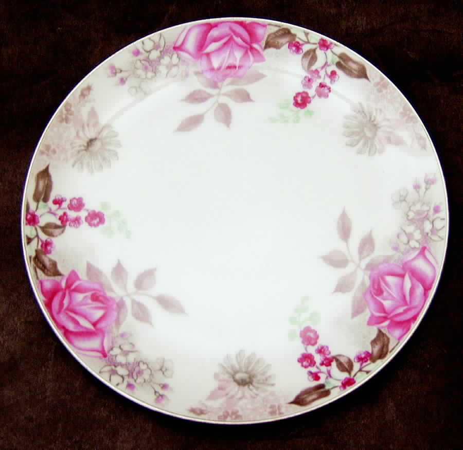 Rosalie (No#, Many Roses In Design) Salad Plate by Sango-1