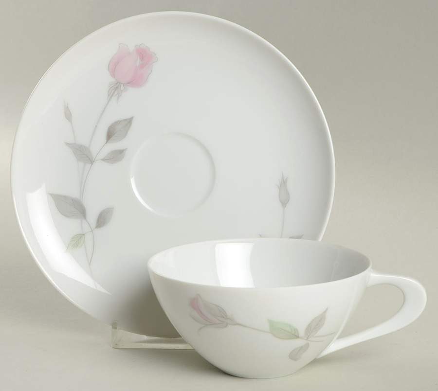 Rosanne Flat Cup & Saucer Set by Sango-1