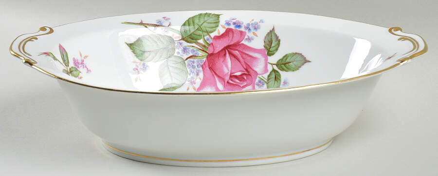 Roselinda 11" Oval Vegetable Bowl by Sango-1