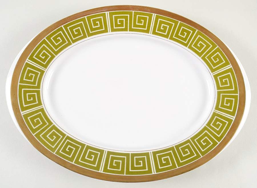 Royale 14" Oval Serving Platter by Sango-1