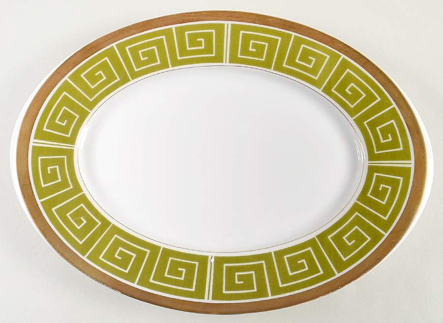 Royale 12" Oval Serving Platter by Sango-1