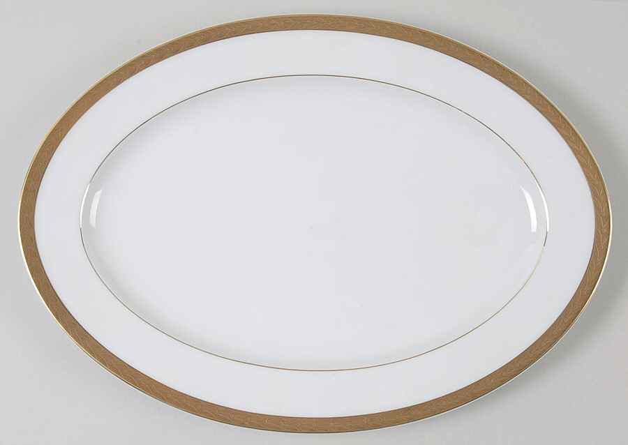 Royalty 12" Oval Serving Platter by Sango-1