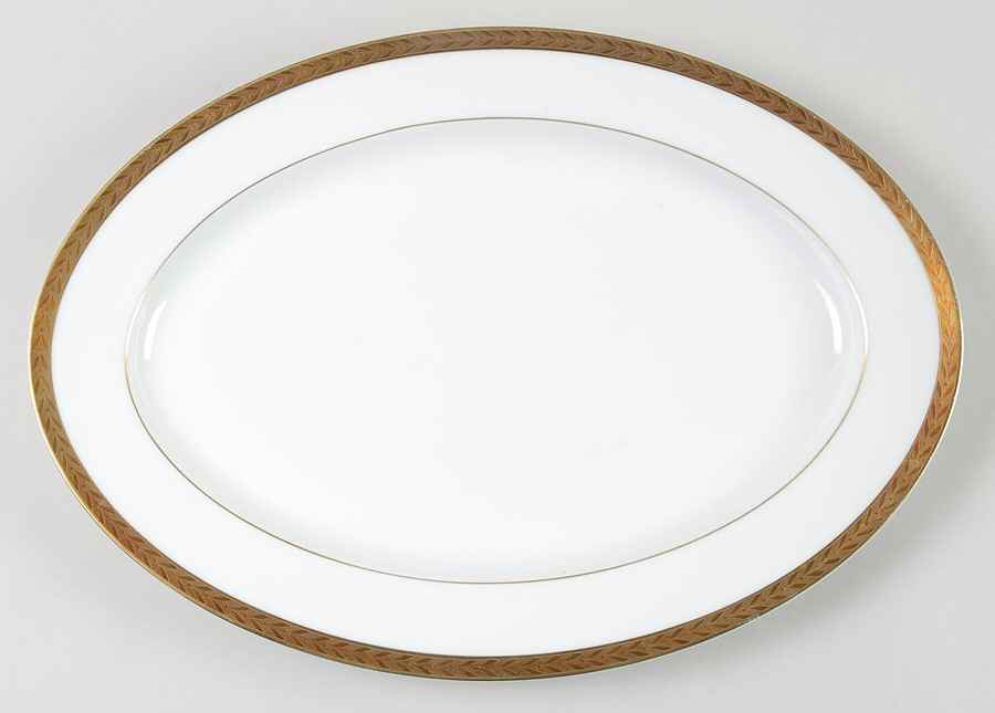 Royalty 16" Oval Serving Platter by Sango-1