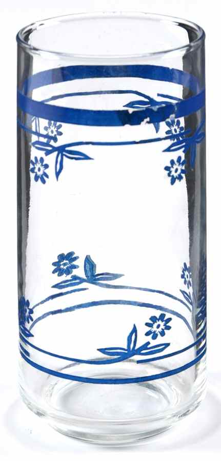 Sahara Blue Glassware Tall Tumbler by Sango-1