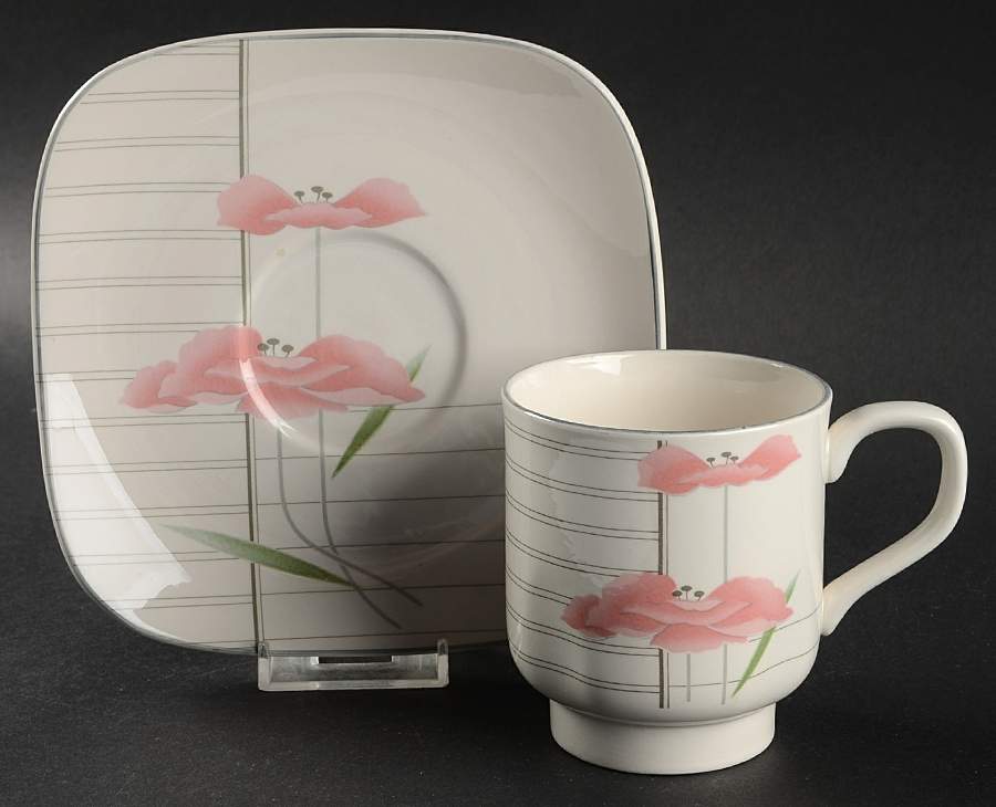 Savoir Faire Flat Cup & Saucer Set by Sango-1