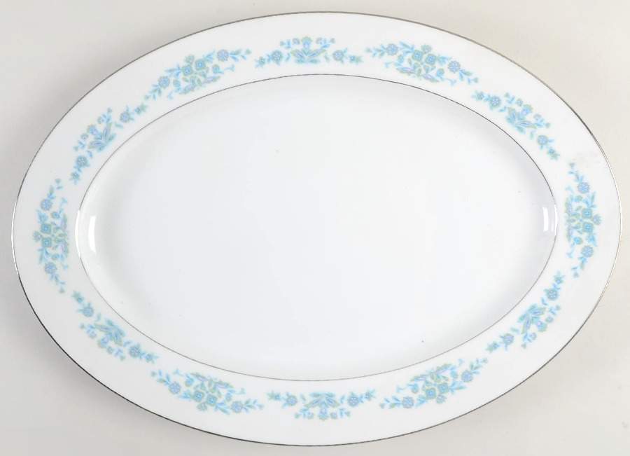 Sage 16" Oval Serving Platter by Sango-1