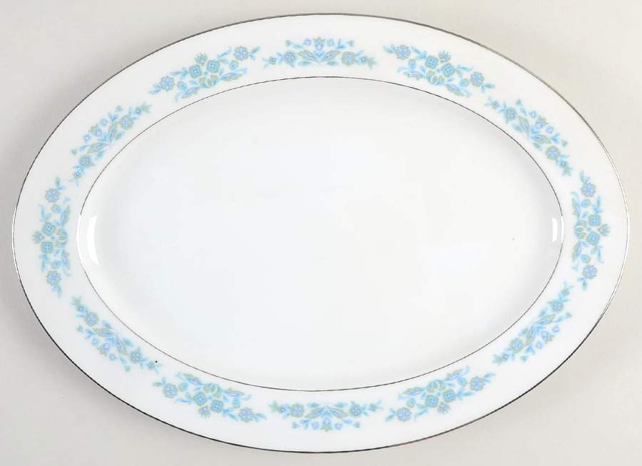 Sage 12" Oval Serving Platter by Sango-1