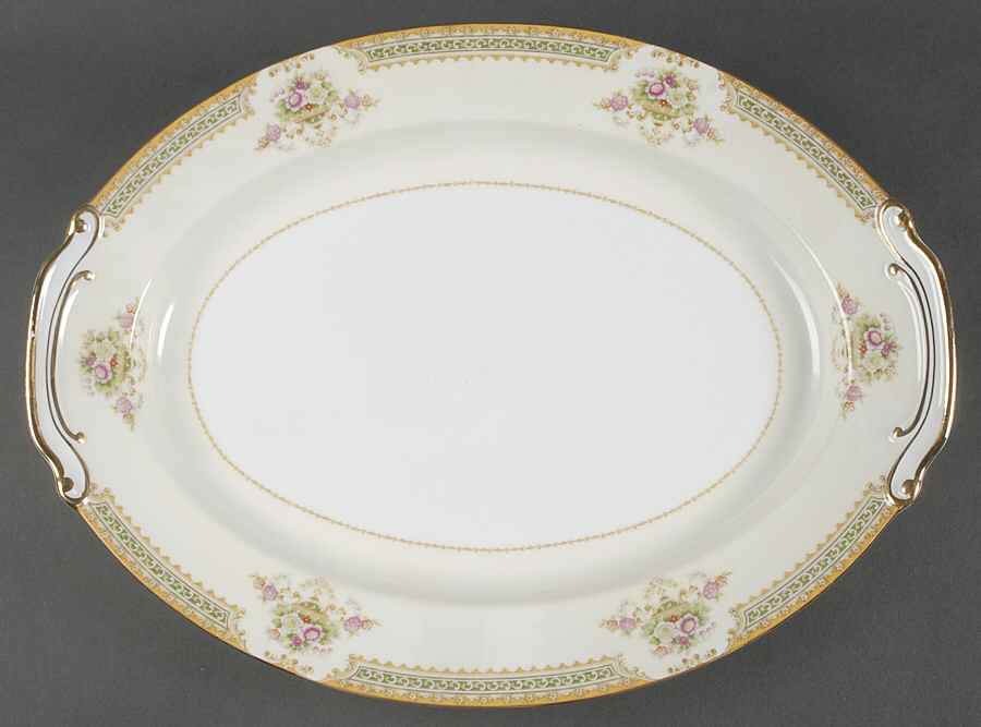 Tara 16" Oval Serving Platter by Sango-1