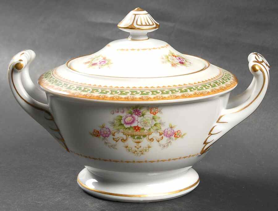 Tara Sugar Bowl & Lid by Sango-1