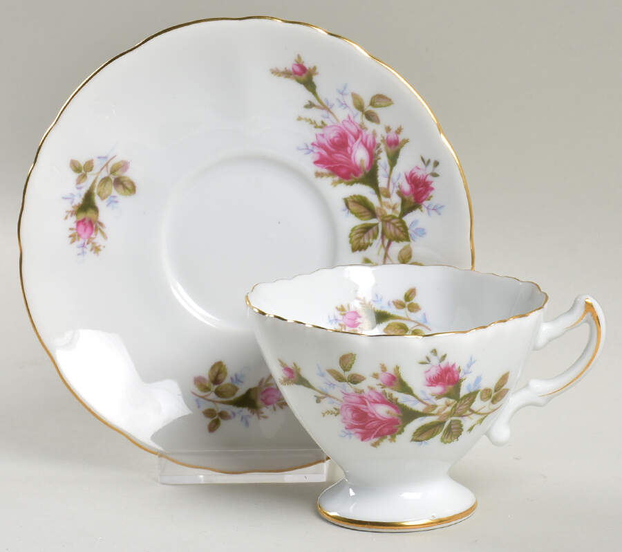 SAN10 Footed Cup & Saucer Set by Sango-1