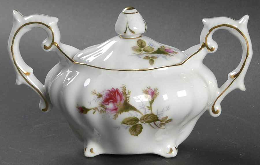 SAN10 Sugar Bowl & Lid by Sango-1