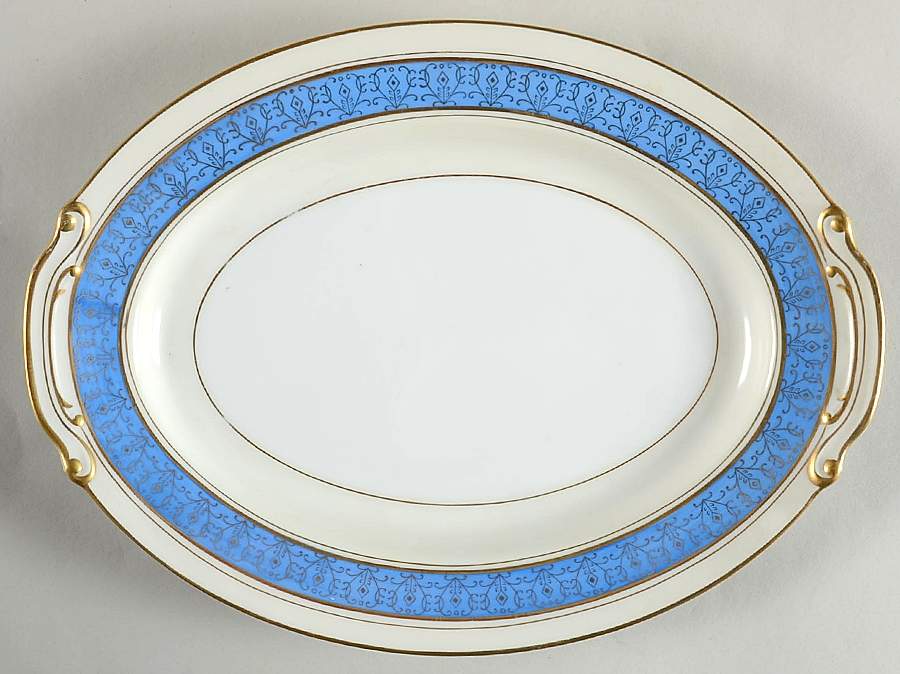 SAN4 12" Oval Serving Platter by Sango-1