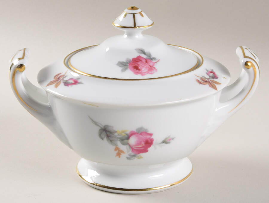 SAN5 Sugar Bowl & Lid by Sango-1